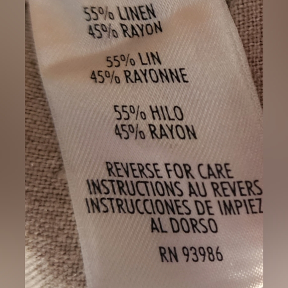 💥SALE💥FINAL DISCOUNT!!Casual Corner Annex Linen Blend Floral Dress. Size 8 - Picture 5 of 6